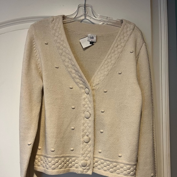 CAbi Sweaters - CAbi Cream Textured Cardigan